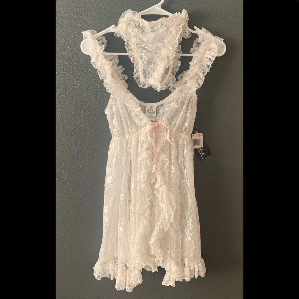 White lace lingerie